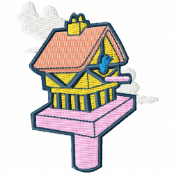 Bird Houses Embroidery Design 11 Bird Houses Embroidery Design 11
